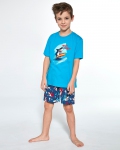 Piżama Cornette Kids Boy 789/90 Shark kr/r 86-128